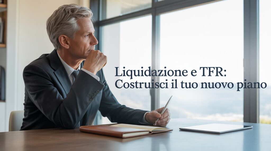 Dirigente che pianifica la gestione del TFR e della liquidazione